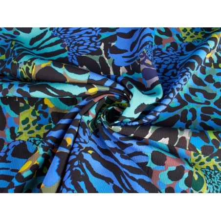 Jedwab Sygnowany Żakardowy - 2 Kolory! - Panterka, Zeberka