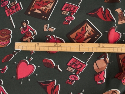 Tecido Viscose Sorella - Banda Desenhada