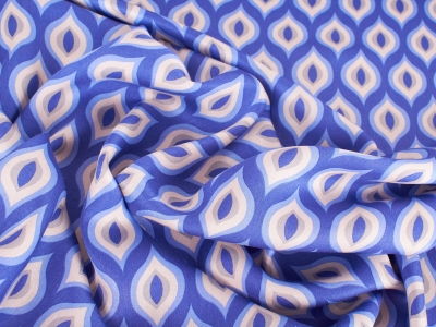 Viscose Raso foxy - Blauwachtige traanvormen