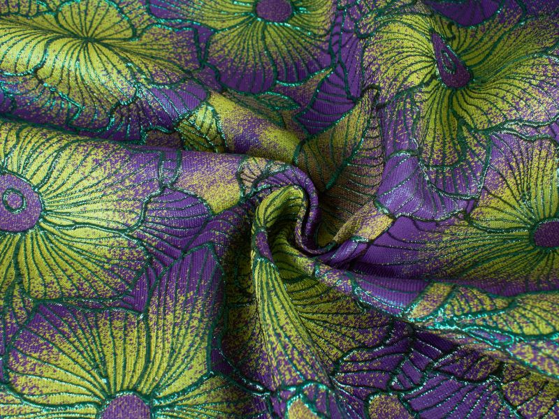 Jacquard Sorella - Glanzende Bloemen