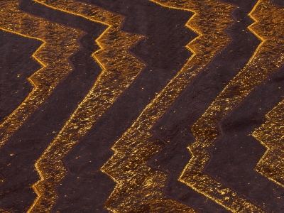 Țesătura Jacquard Sorella cu zig-zag - 2 culori