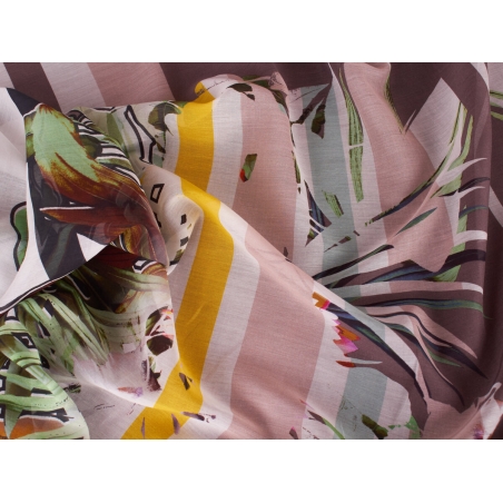 Stof Cotton   med silke - Paradisblade - Rapport!!