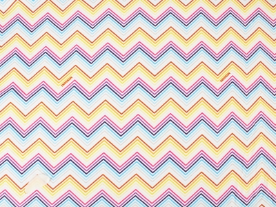 Tricot cu bucle - Zigzag colorat - în stilul Missoni