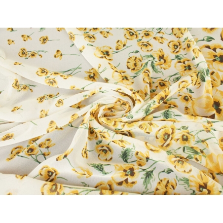 Offriamo chiffon di alta qualità con motivo floreale.