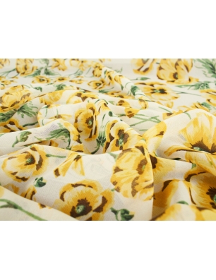 Offriamo chiffon di alta qualità con motivo floreale.