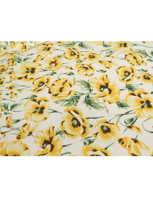 Chiffon Fressang - yellow poppies