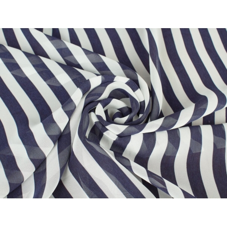 Oferim voal de înaltă calitate în dungi albastre și albe.