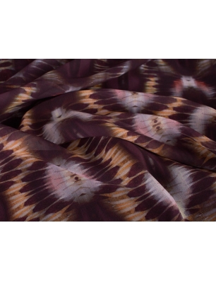 S chiffon Birikis - Plommon Tie Dye