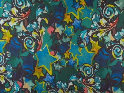 Silkkikangas, merkitty - crepe chiffon kuosi