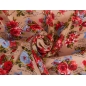 Viscose georgette LiuJo - roses with signages