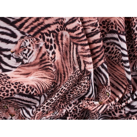 Audums Zīds ar tīģeru rakstu - 4 krāsas