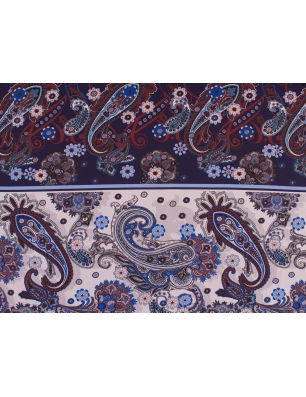 Seda assinada Etro - padrão Paisley