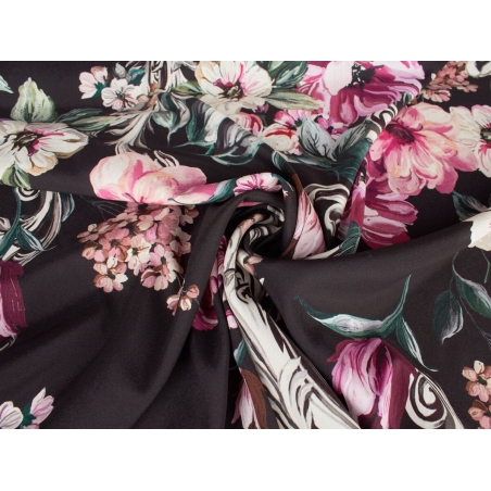 seta firmata D&G - fiori