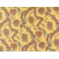 Tissu en soie signé dans un style ethnique