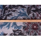 Turquoise and brown lace pattern