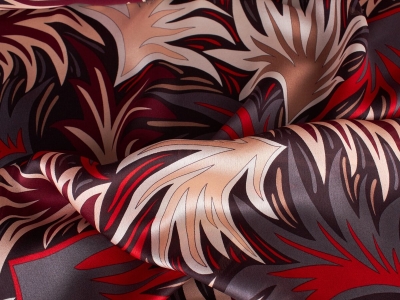 Ύφασμα Μεταξωτό με υπογραφή φύλλων σχέδιο II