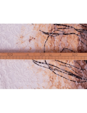 Tangello lace - orange and brown