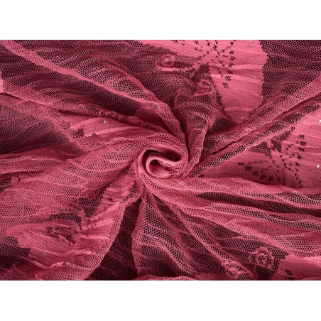 Koronka elastyczna - Motyle i cyrkonie