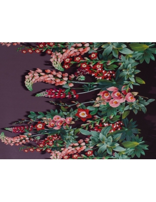 Soie signée bordure 2 couleurs