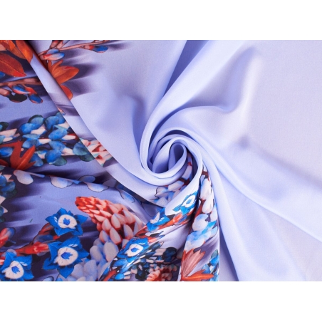 Tkanina jedwabna - border - 2 kolory