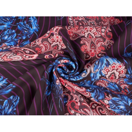 Zijde Gemarkeerd - Strepen en Paisley