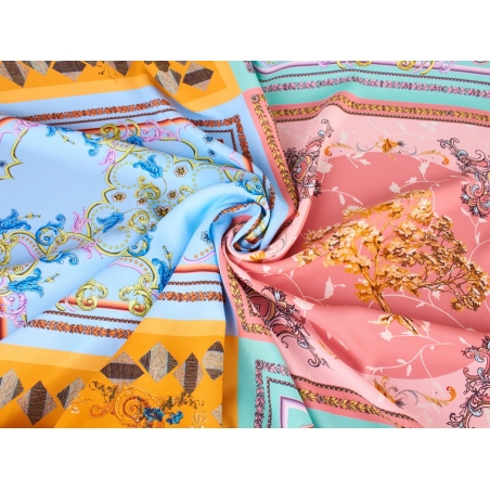 Μεταξωτό Υπογεγραμμένο - Πολύχρωμα Τετράγωνα - Αναφορά