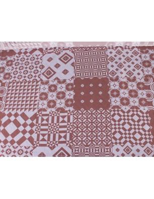 Tkanina jedwabna  - Geometria - kolory  w stylu Armanii