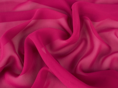 Tecido Seda Lisa - Chiffon Fúcsia