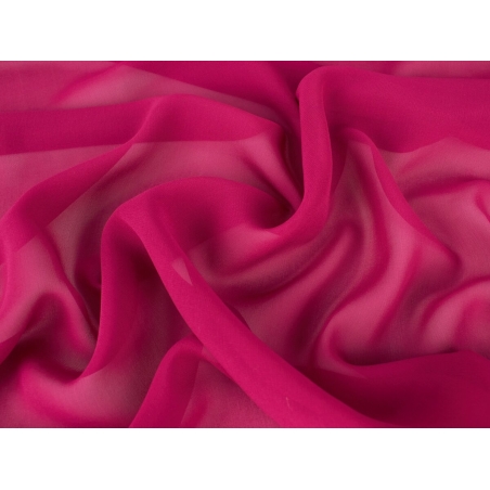 Silk Fabric - Fuchsia Chiffon