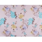 Stof Bomuld Popely - Sommerlige pastelfarvede blomster