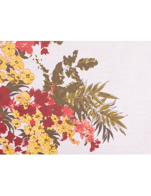 Coton Lido - Fleurs aquarelles