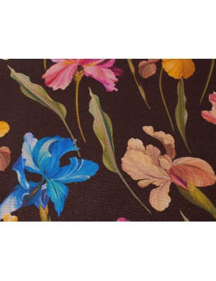 Cotone Sorella Fiori con Glitter