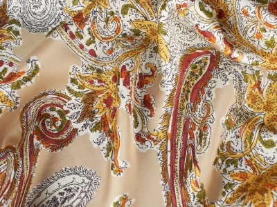Тъкан Вискоза Расил - Пейсли сатен