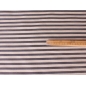 Tecido Jacquard MaxMara - Listras cinzas