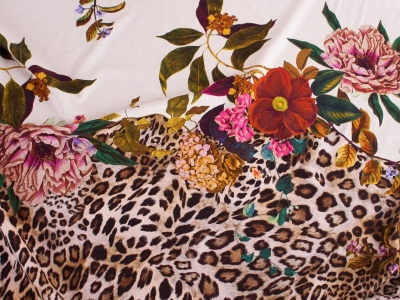 Tricot Laila - Panthère et jardin fleuri - Rapport