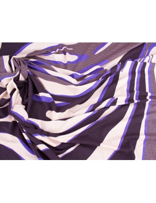 Kant stricken - Marineblau Zebra