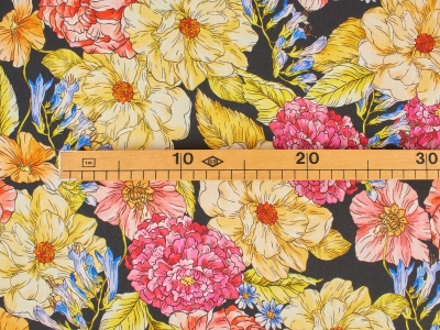 Tyg Viskos Lido - Sommarblommor - Två Färger!