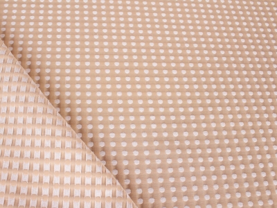 Jind Jaquarde - White dots on crema
