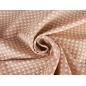 Jacquard Jind - Witte stippen op beige