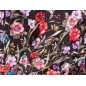 Viscose Giavanetta - Fleurs sur fond noir