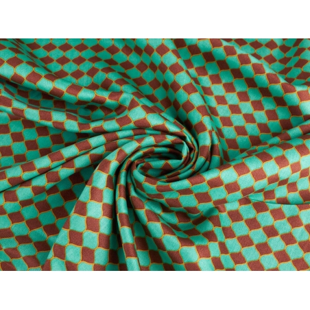 Viscose Raso Foxy - Motifs Rétro - 3 Couleurs