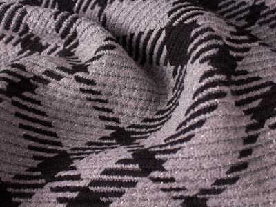 Moon Lux - Ruuduline mantel kangas & lurex