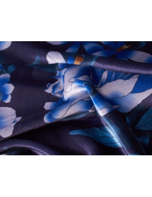 Vel Black - Blaue Blumen