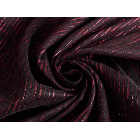 MaxMara jacquard - Vinröd och svart