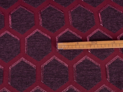 Tessuto Jacquard Gavirate - Miele bordeaux