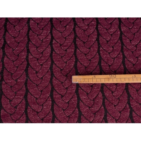Kangas Jacquard Gressoney - Burgundinvärinen letti