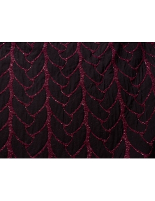 Jacquard Gressoney - Trança bordô