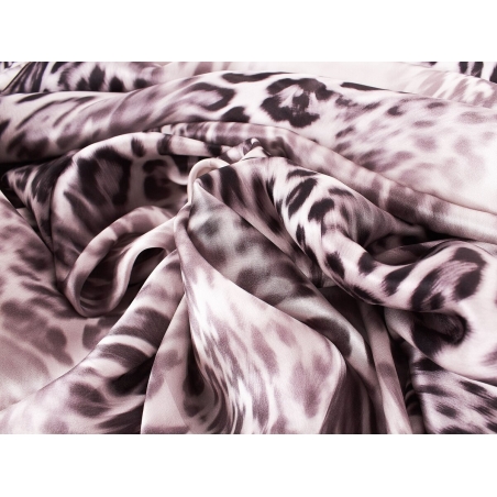 Šilkas Audinys Su Pantu Odcienie Pilkos spalvos