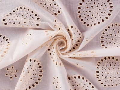 Sangallo - ažūriniai ratilai ant medvilnės - 2 spalvos