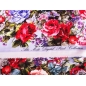 Poliester materiał - Tuin van bloemen 3 kleuren